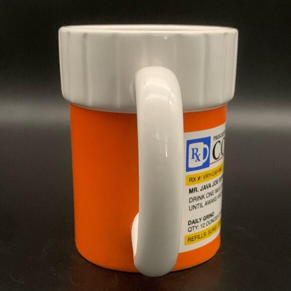 Pre scription Pill Bottle R X Coffee Mug Cup Big Mouth Toys - Picture 8 of 13